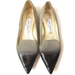 Jimmy Choo Gesso Flats Size 39.5 US 9.5 Ombre Gray